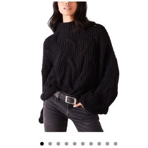 Free People Seasons Change Pullover Black